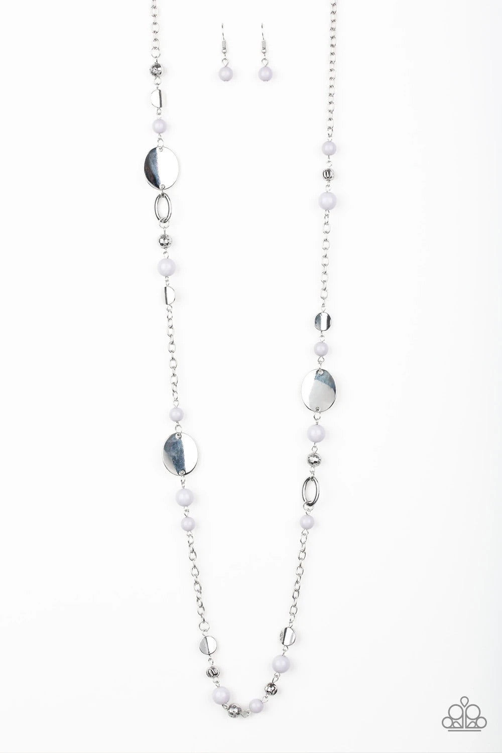 Paparazzi Serenely Springtime None - Silver Necklace