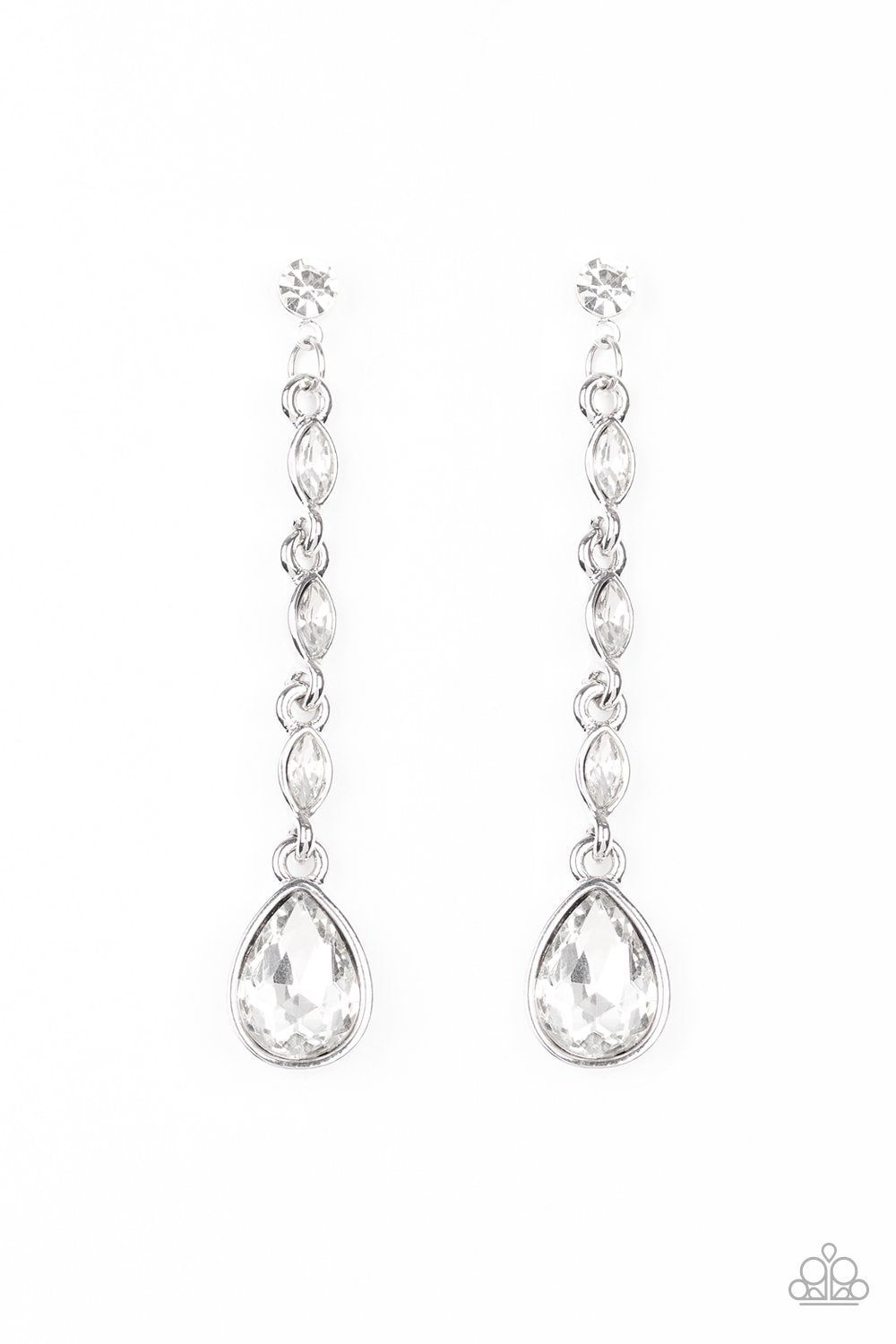 Paparazzi Must Love Diamonds - White Earrings 